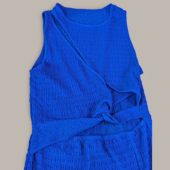 Royal Blue Cut Out Twist Front Bodydon Maxi Dress - Large - Picture 7 of 10